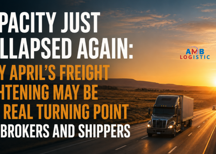 AMB LOGISTIC BLOG TOPIC - CAPACITY JUST COLLAPSED AGAIN