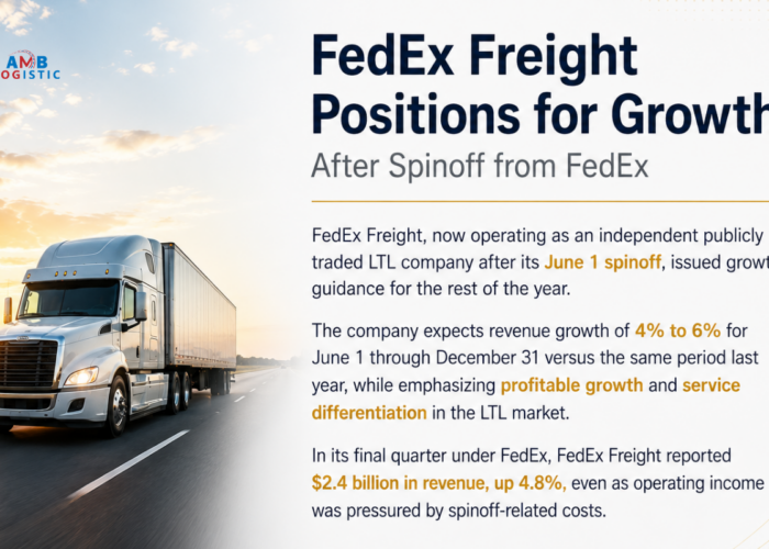 AMB LOGISTIC FEDX FREIGHT POSITIONS FOR GROWTH