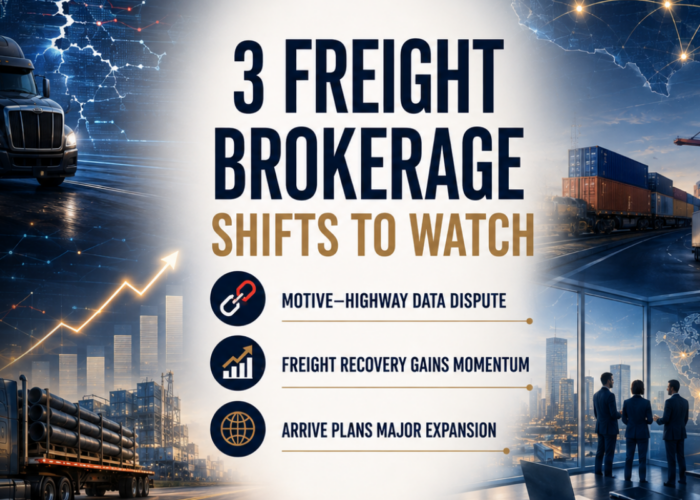 AMB LOGISTIC 3 FREIGHT BROKERAGE SHIFTS TO WATCH