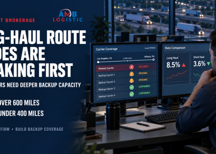 AMB LOGISTIC LONG HAUL ROUTE GUIDES ARE BREAKING FIRST