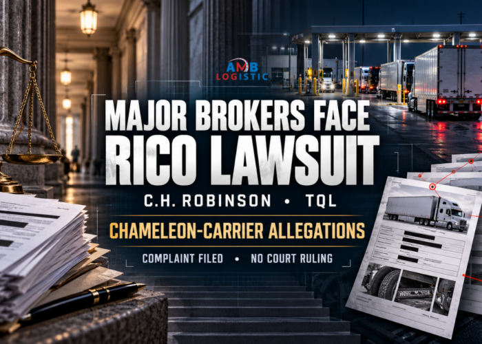 AMB LOGISTIC MAJOR BROKERS FACE RICO LAWSUIT C.H ROBINSON TQL