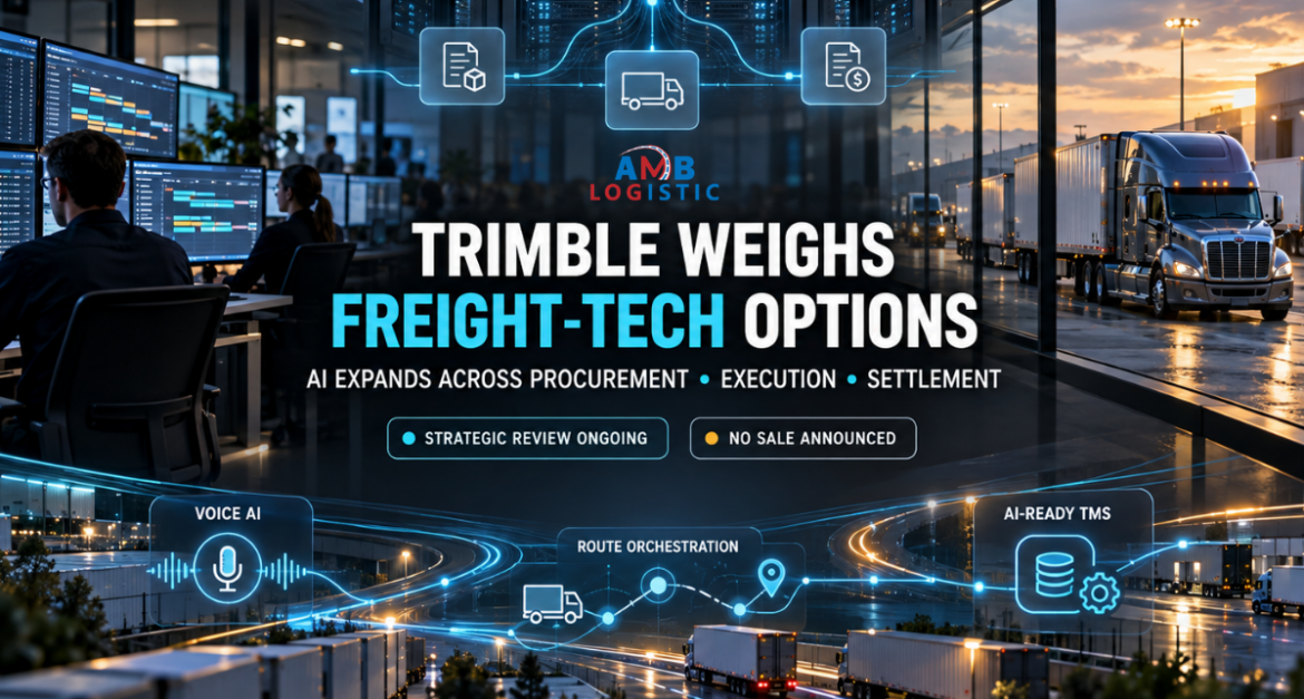 AMB LOGISTIC TRIMBLE WEIGHS FREIGHT TECH OPTIONS