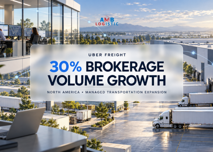 AMB LOGISTIC 30% BROKERAGE VOLUME GROWTH