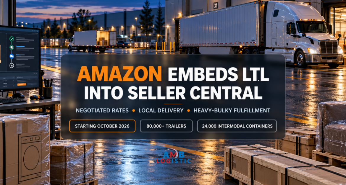 AMB LOGISTIC AMAZON EMBEDS LTL INTO SELLER CENTRAL