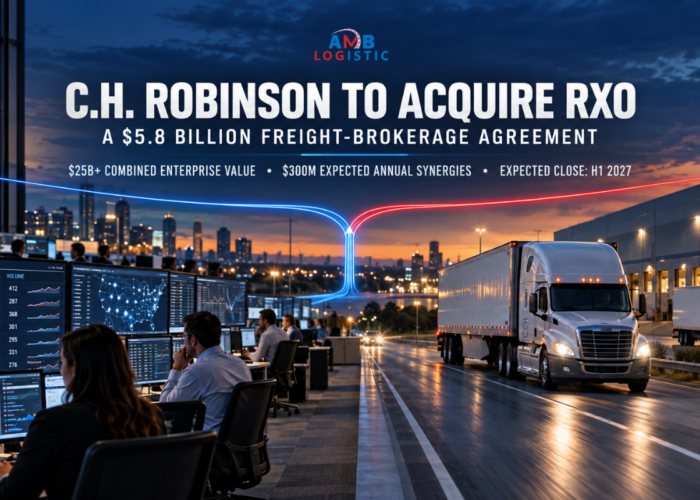 AMB LOGISTIC C ROBINSON TO ACQUIRE RXO